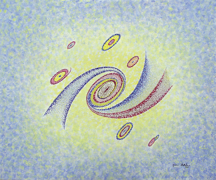 (2011) Espansione cosmica F20 acrilico. cm70x50